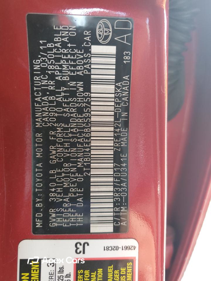Toyota Corolla 2011