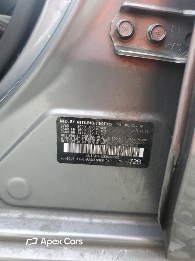 Mitsubishi Mirage 2019
