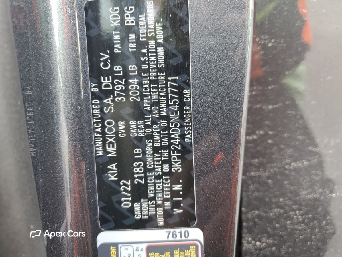 Kia Forte 2022