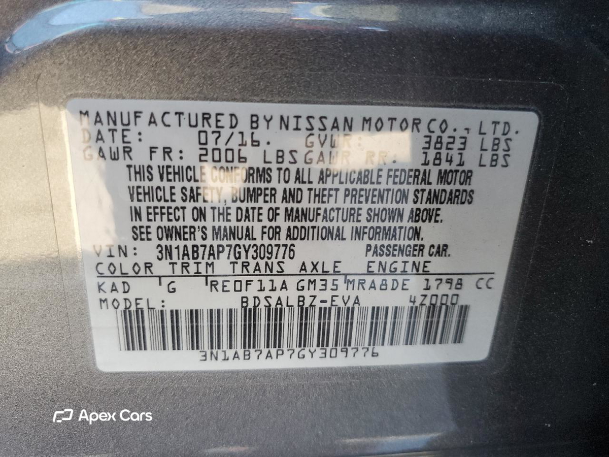 Nissan Sentra 2016