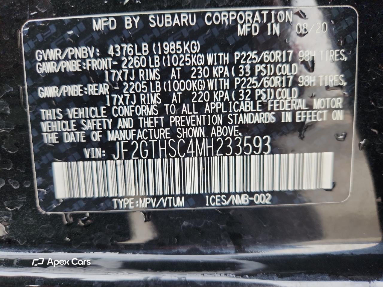 Subaru XV 2021