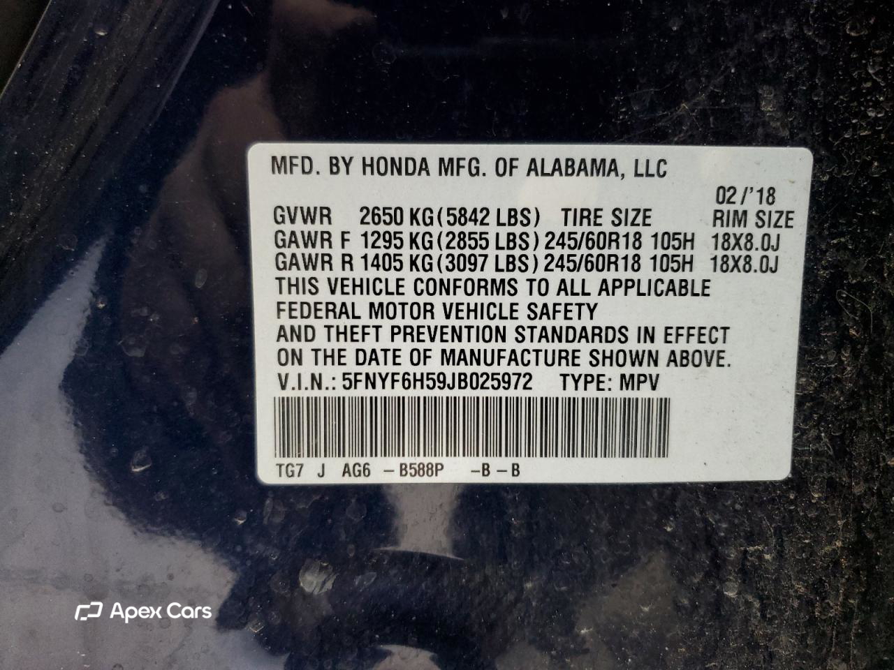 Honda Pilot 2018