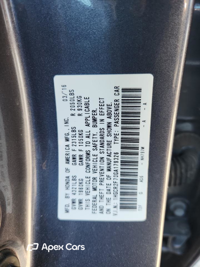 Honda Accord 2016