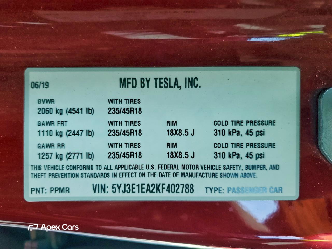 Tesla Model 3 2019