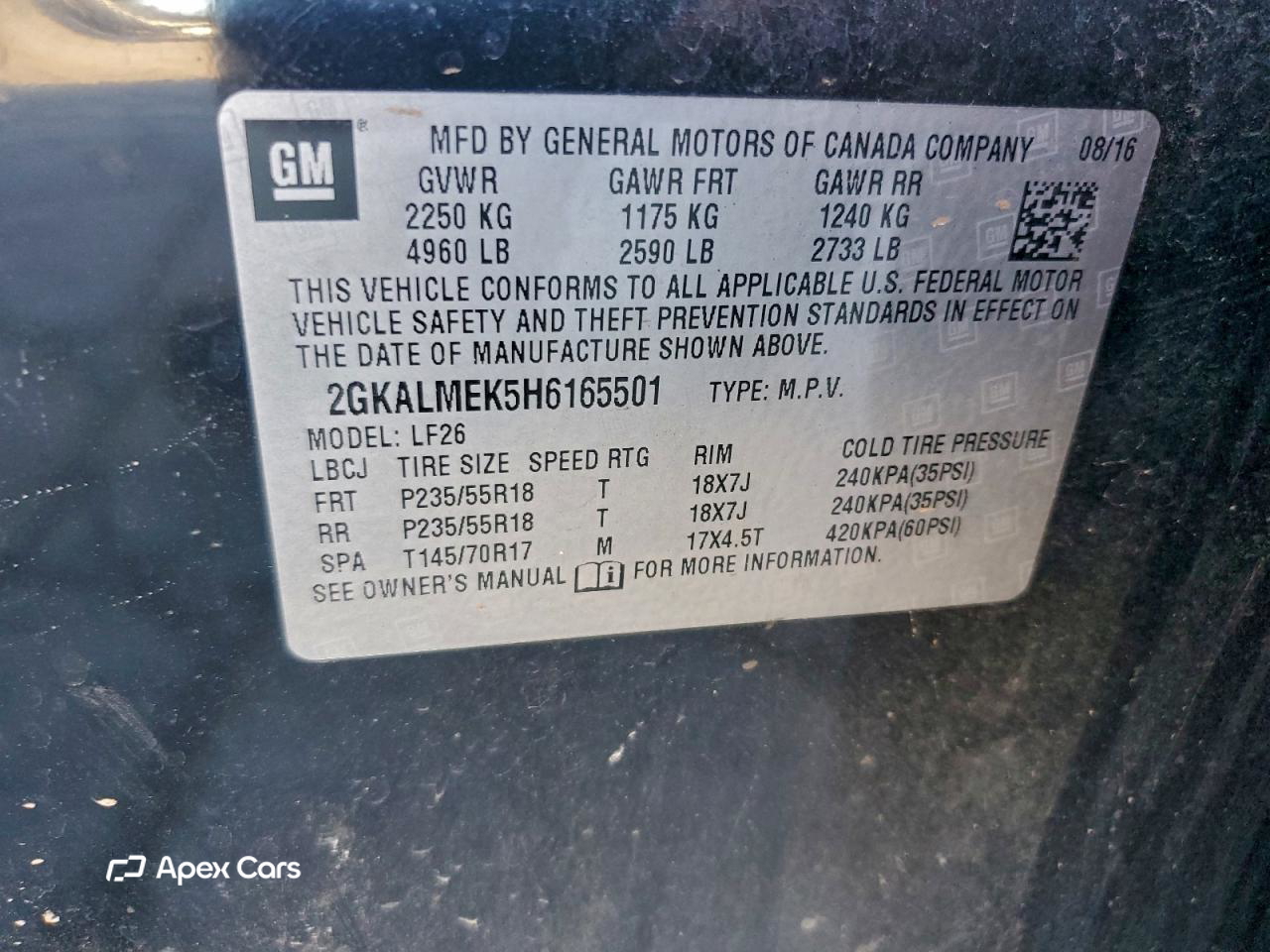 GMC Terrain 2017