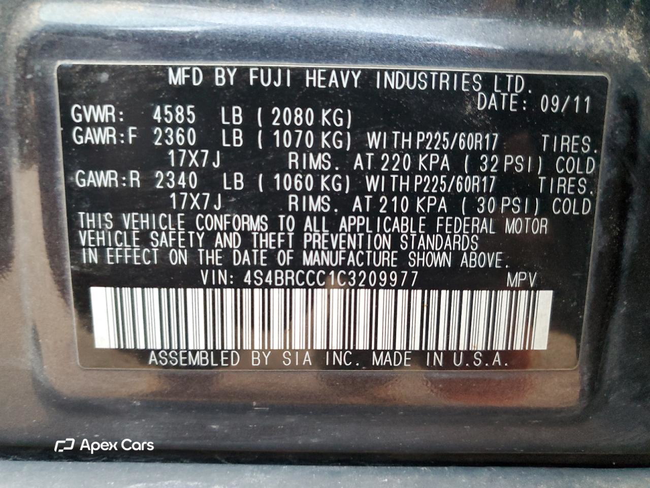 Subaru Outback 2012