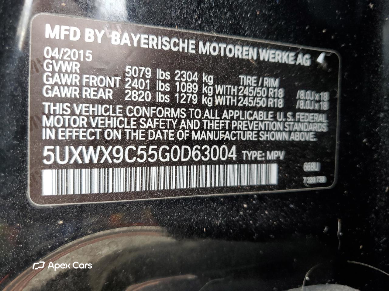 BMW X3 2016