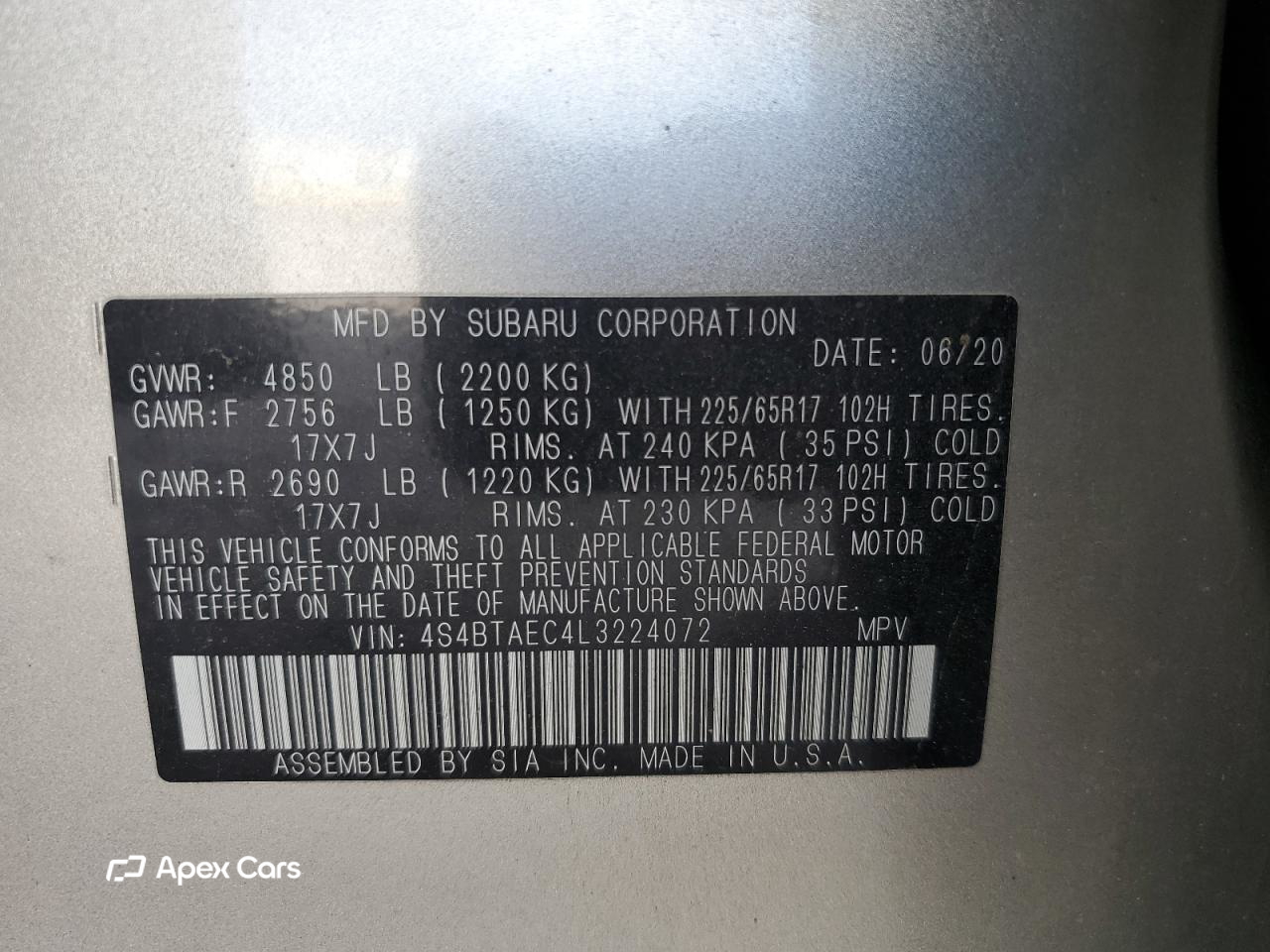Subaru Outback 2020