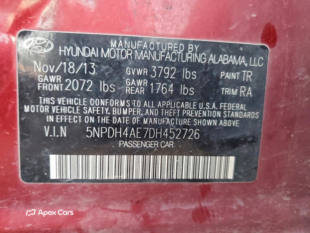 Hyundai Elantra 2013