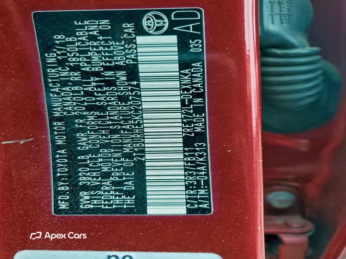 Toyota Corolla 2019