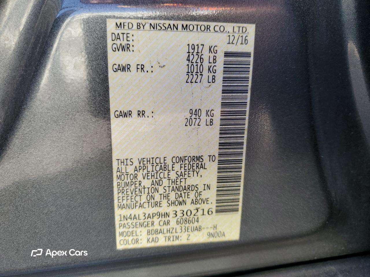 Nissan Altima 2017