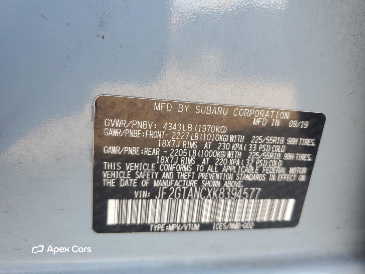 Subaru XV 2019