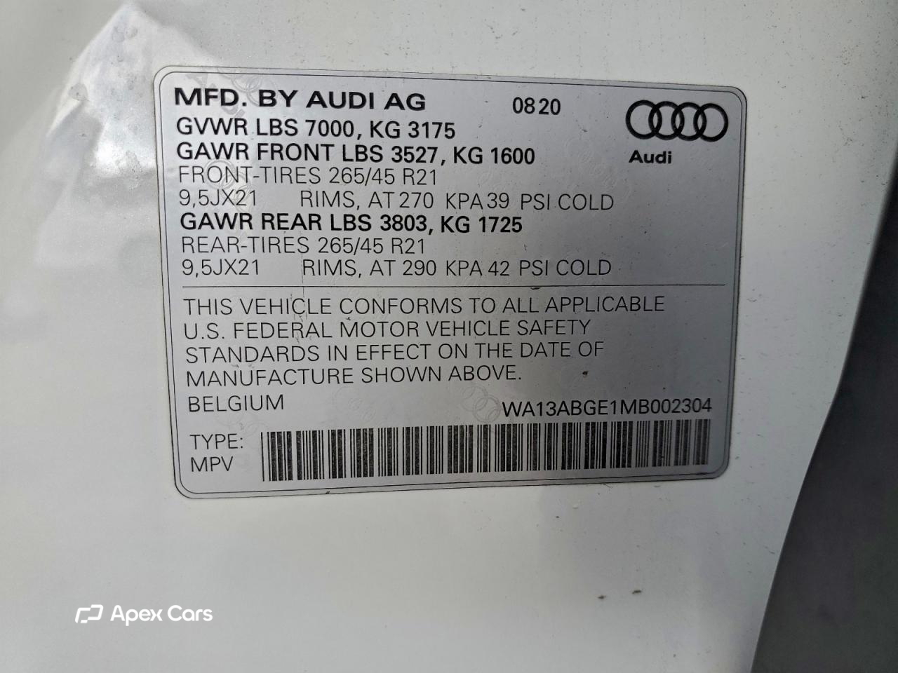 Audi e-tron 2021