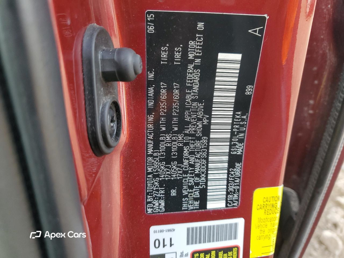 Toyota Sienna 2015