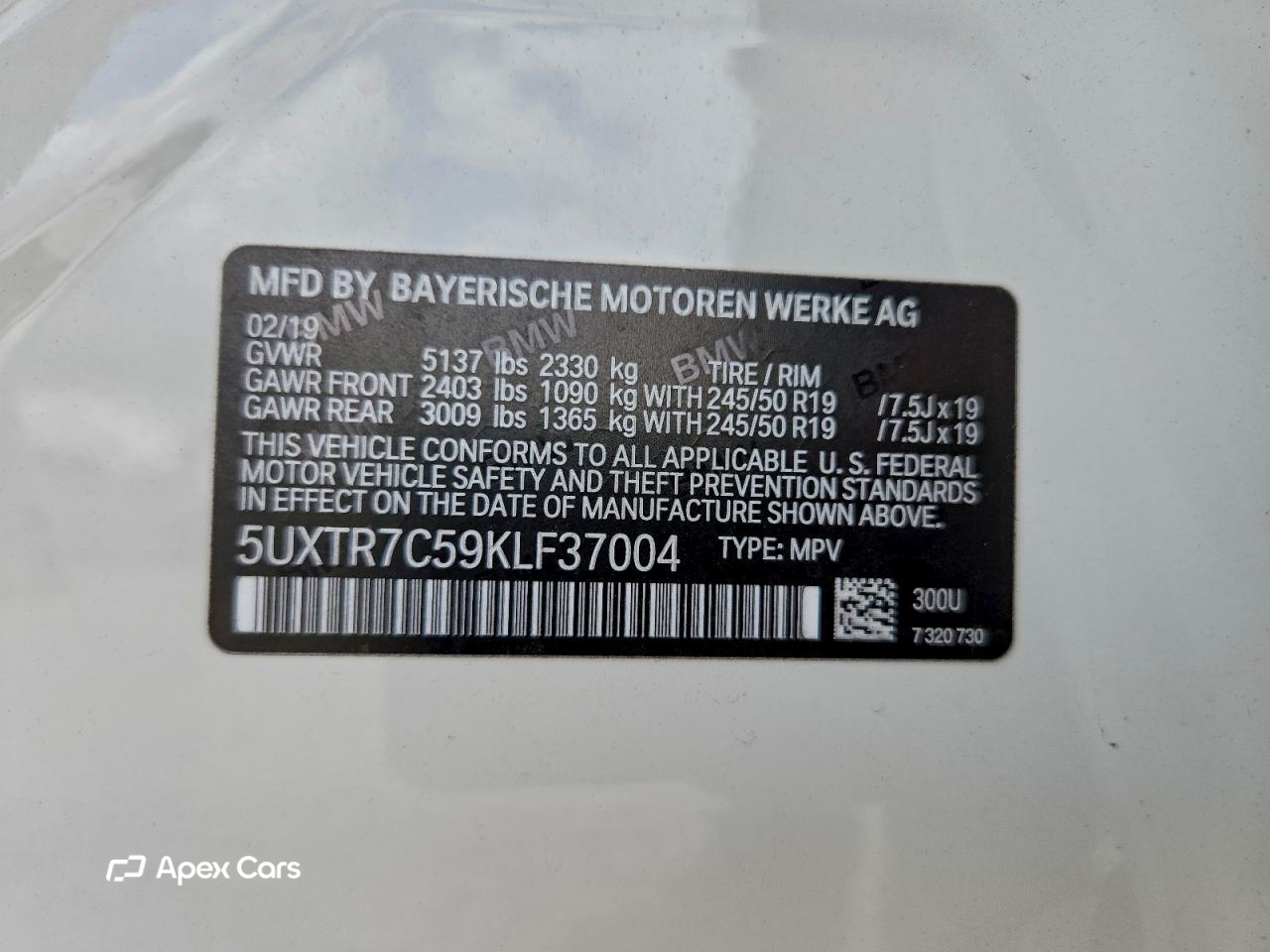 BMW X3 2019