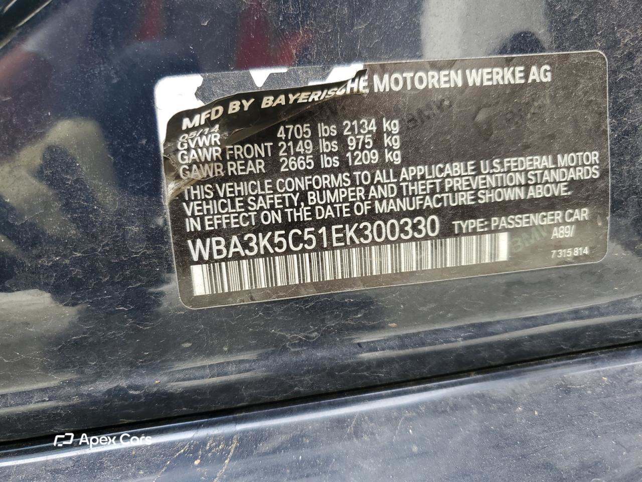 BMW Series 3 2014