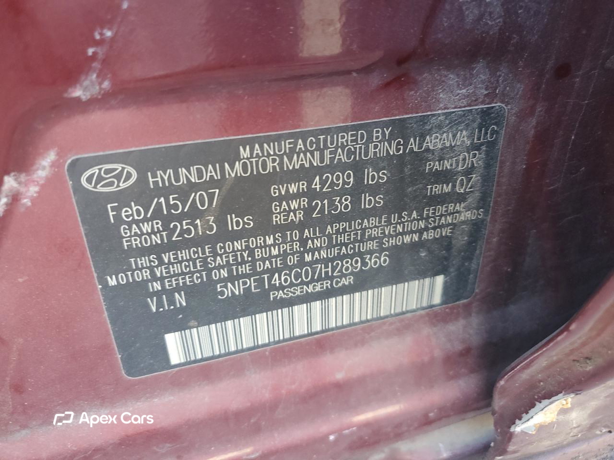 Hyundai Sonata 2007