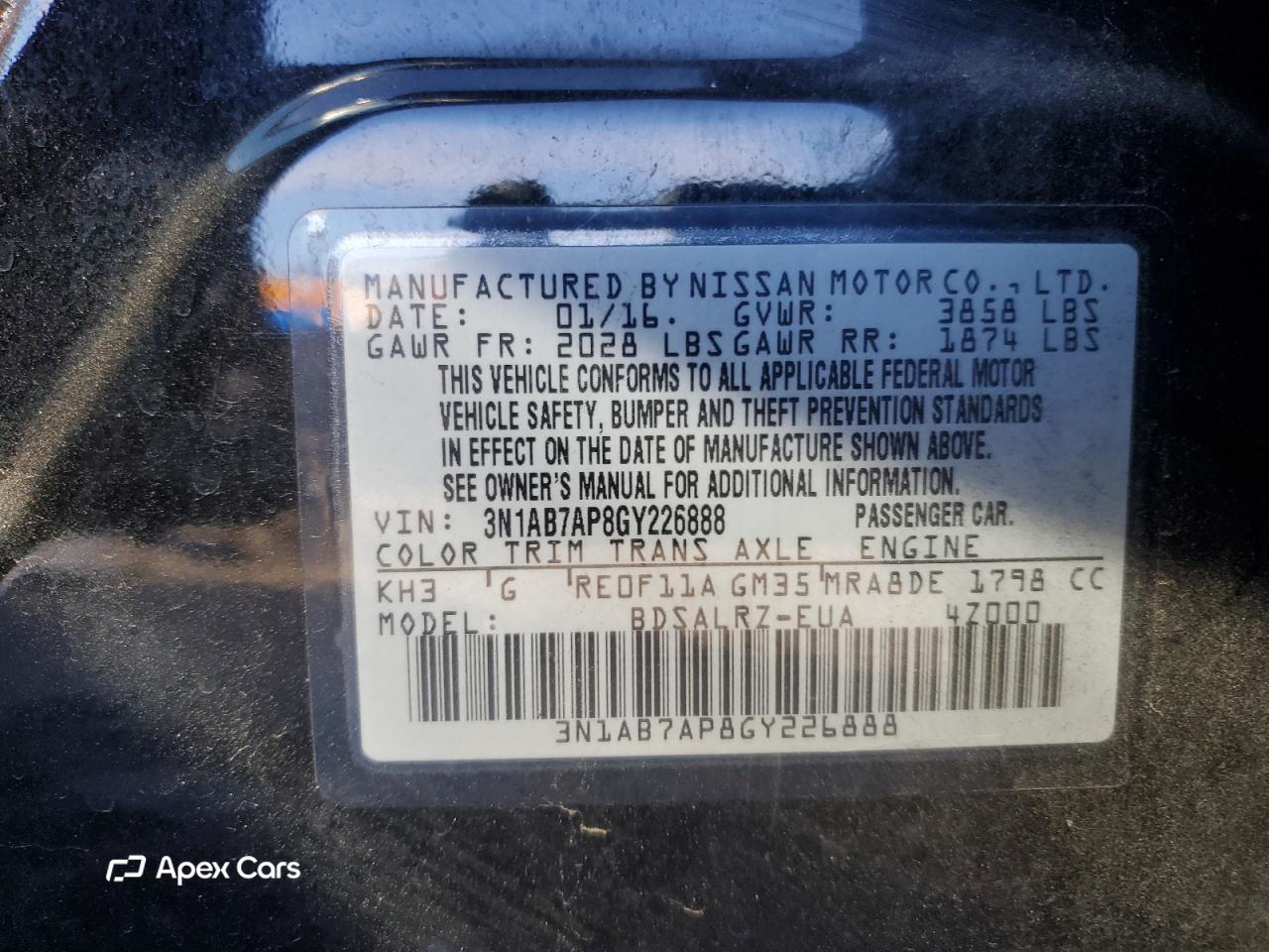 Nissan Sentra 2016