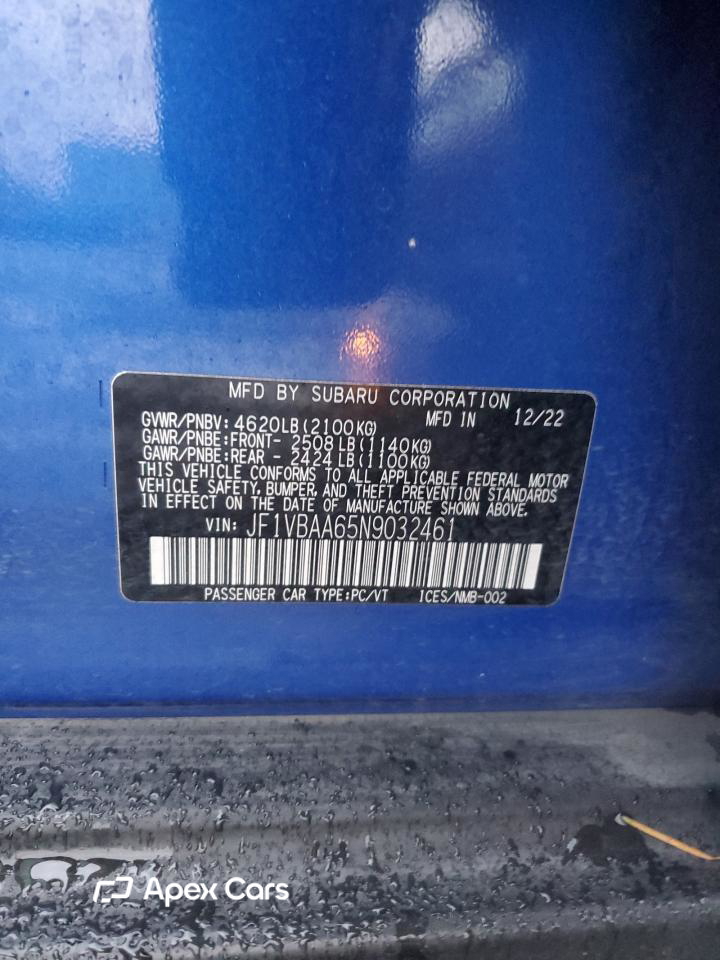 Subaru WRX 2022