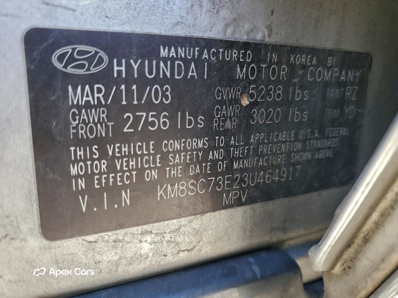 Hyundai Santa Fe 2003