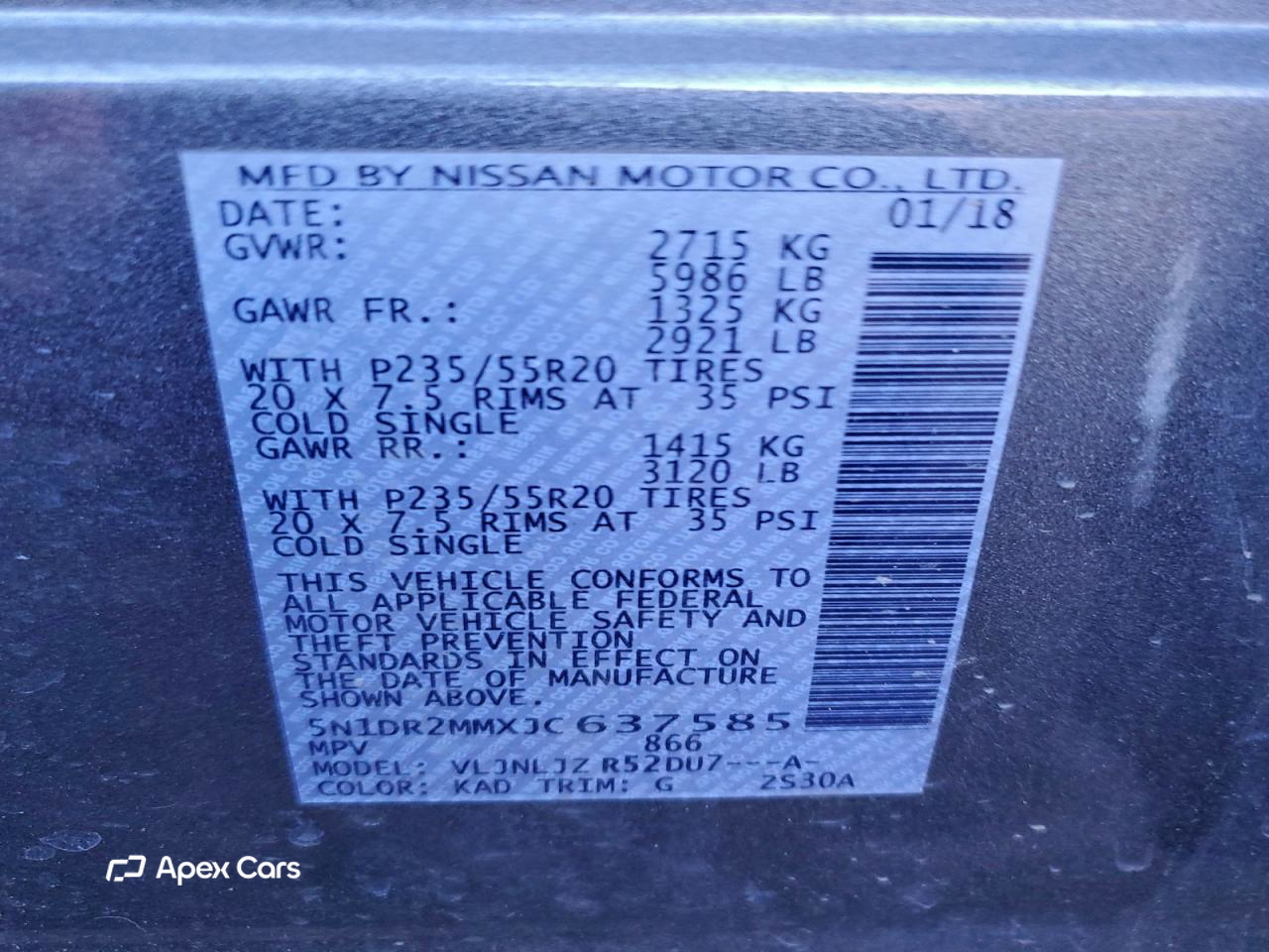 Nissan Pathfinder 2018