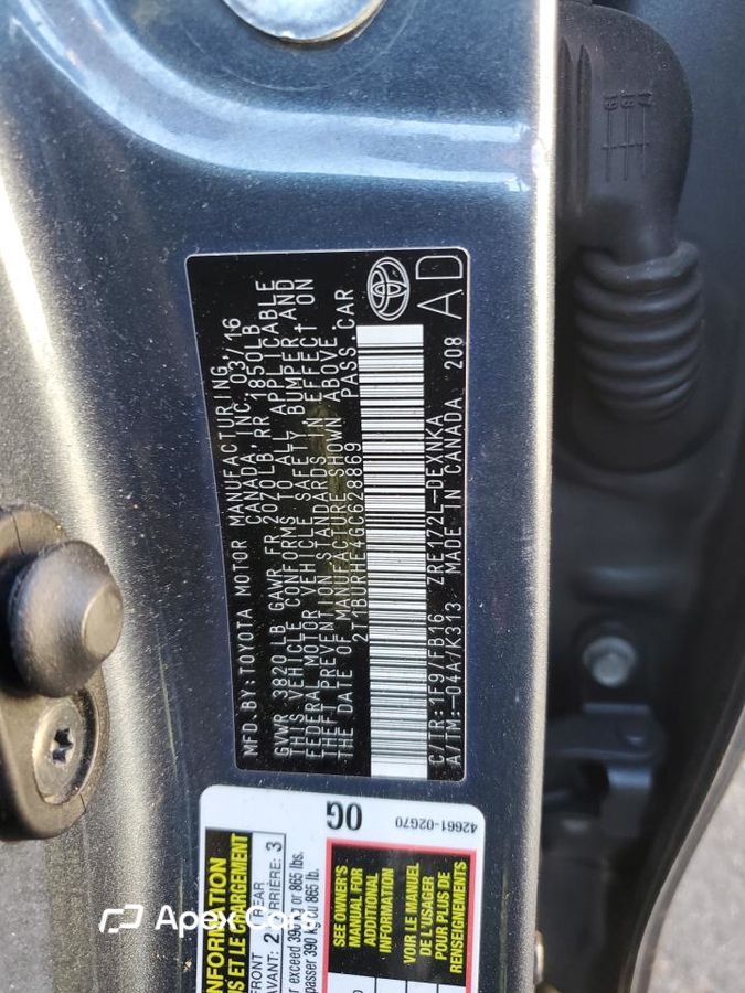 Toyota Corolla 2016