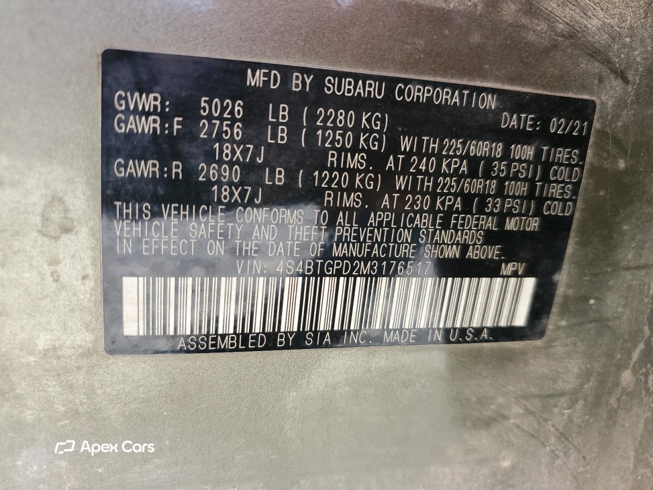Subaru Outback 2021