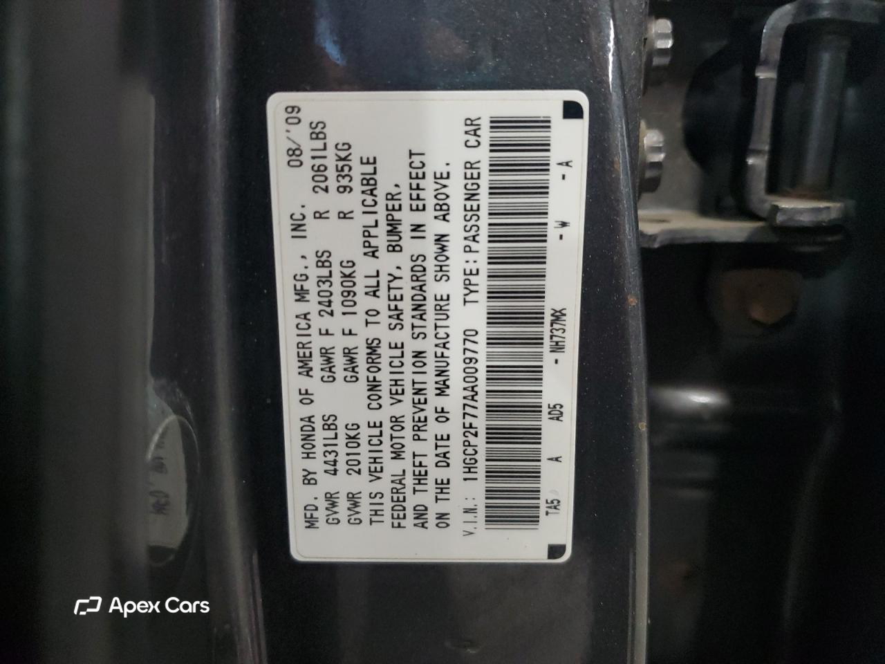 Honda Accord 2010