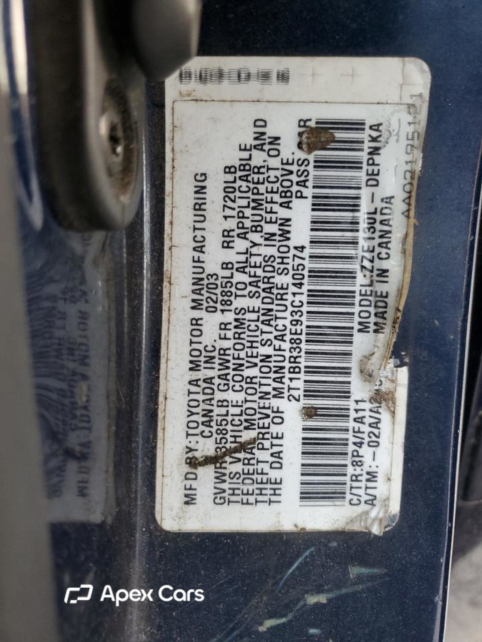 Toyota Corolla 2003