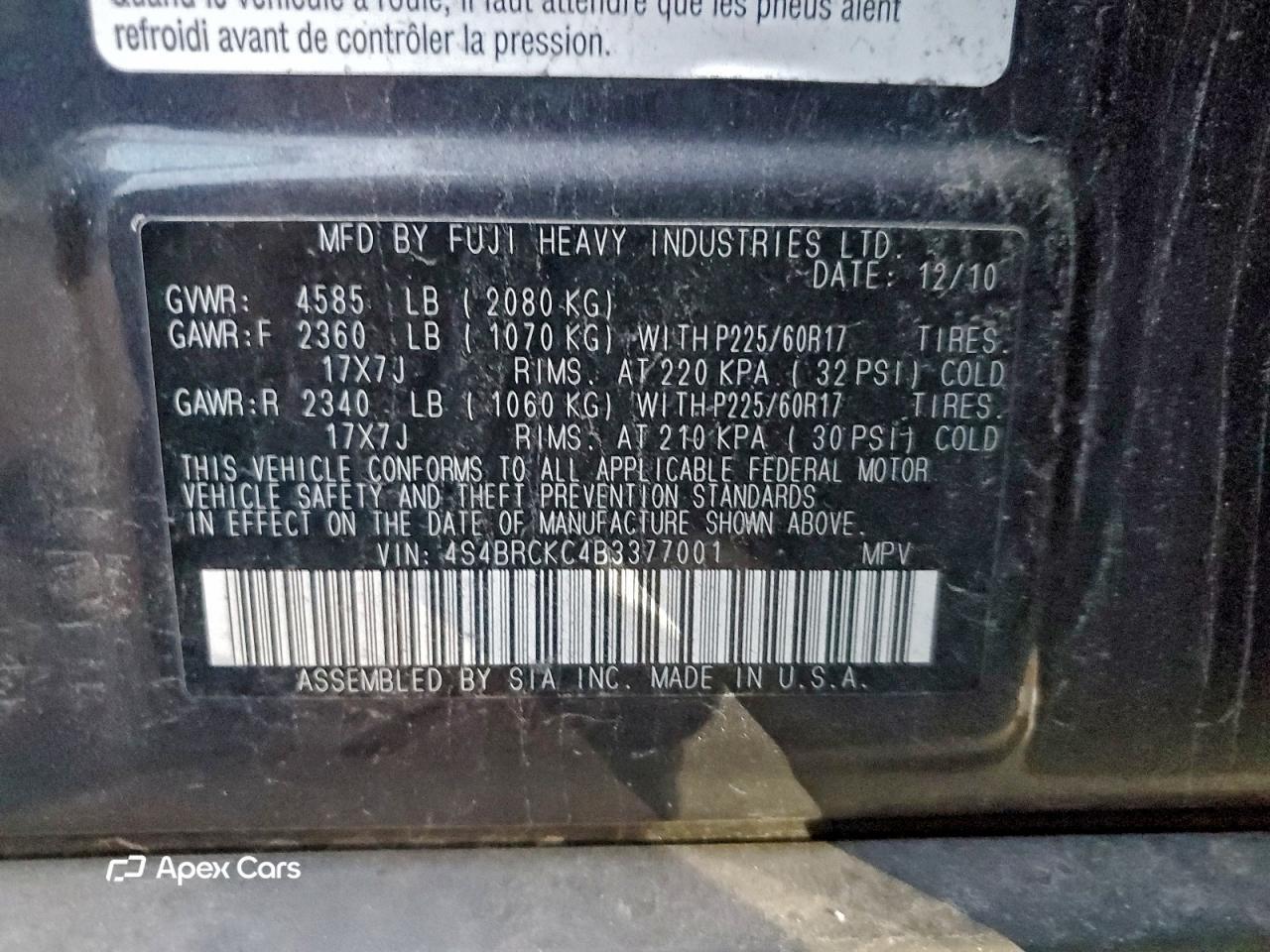 Subaru Outback 2011