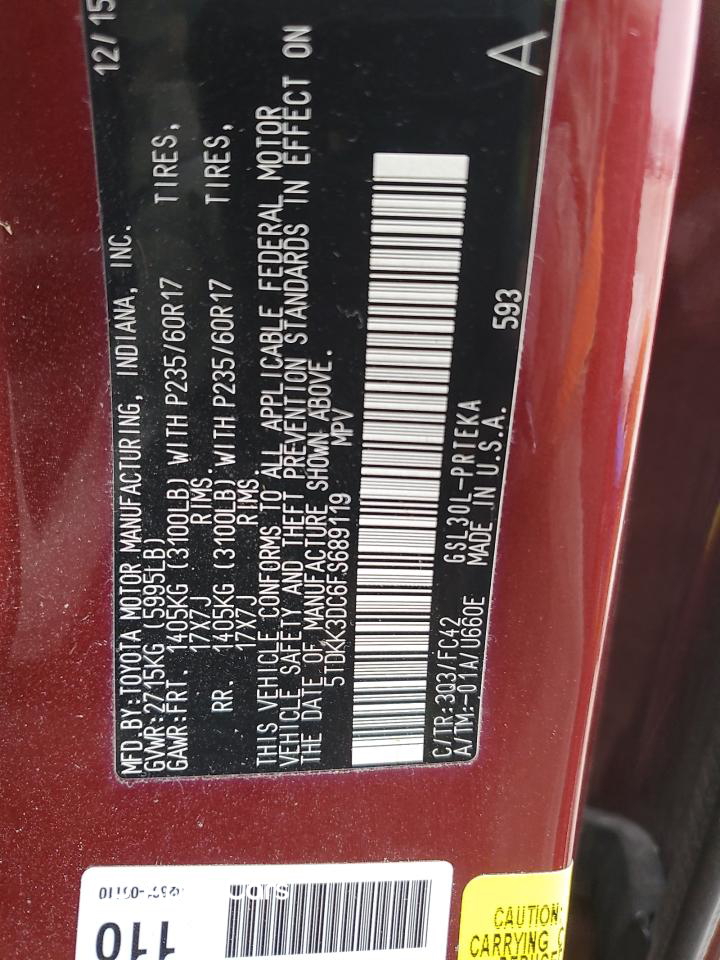 Toyota Sienna 2015