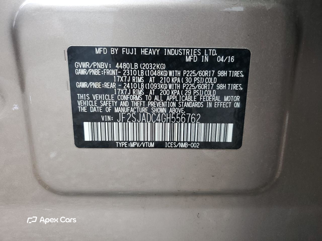 Subaru Forester 2016