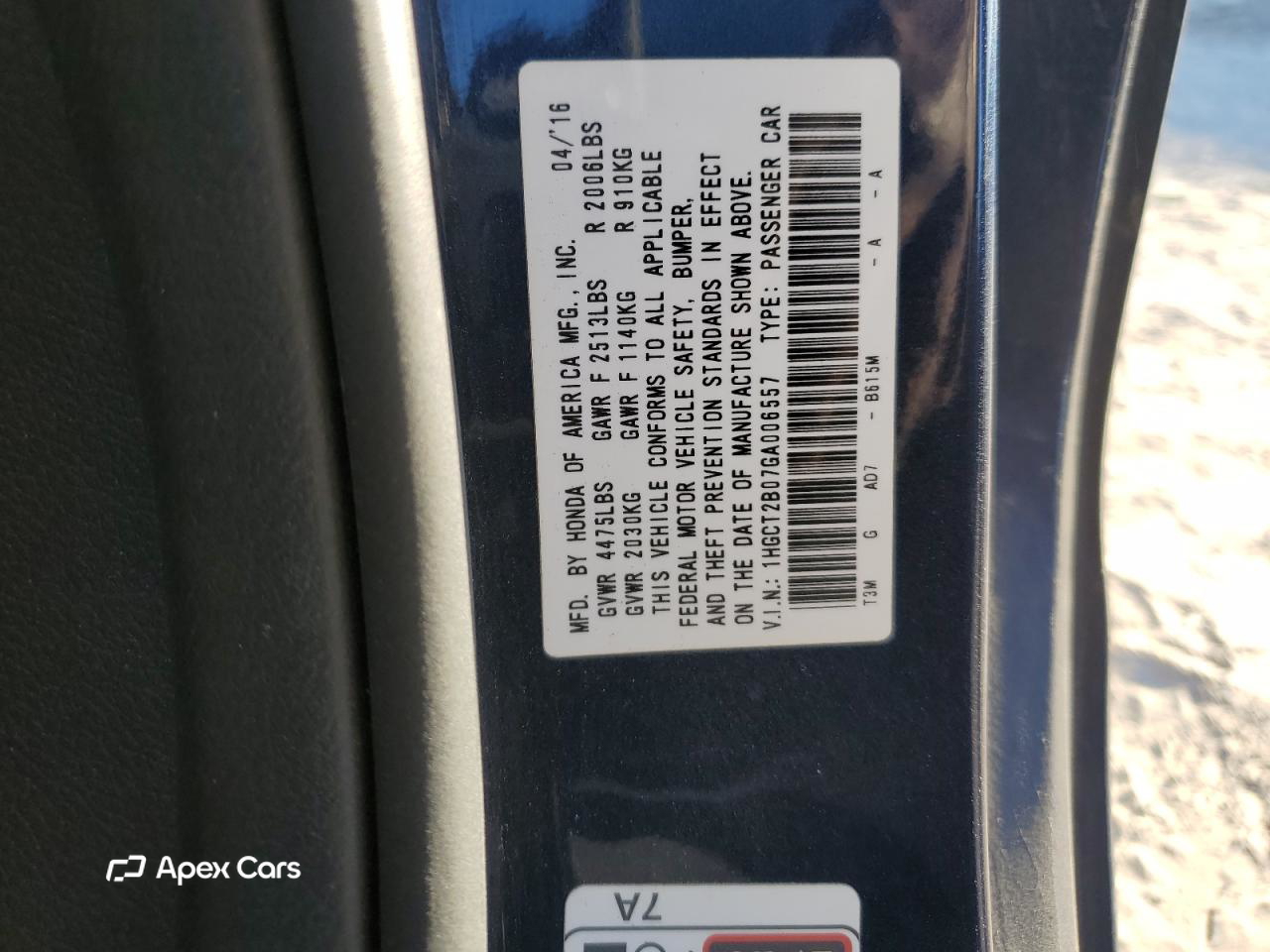Honda Accord 2016
