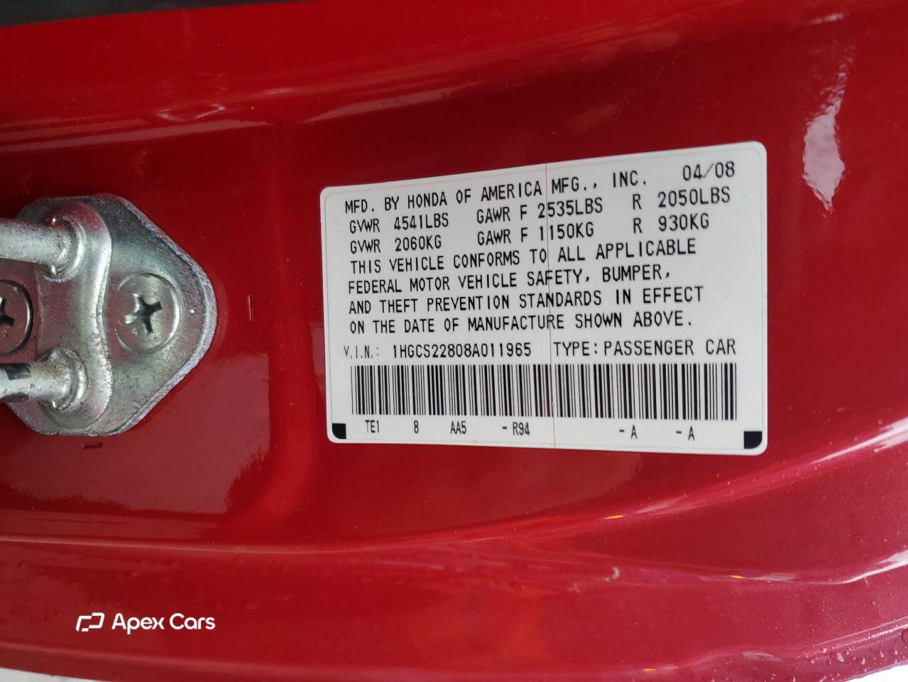 Honda Accord 2008