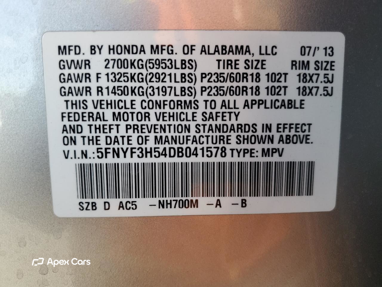 Honda Pilot 2013