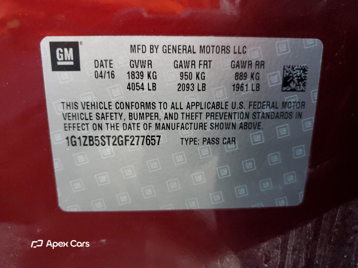 Chevrolet Malibu 2016