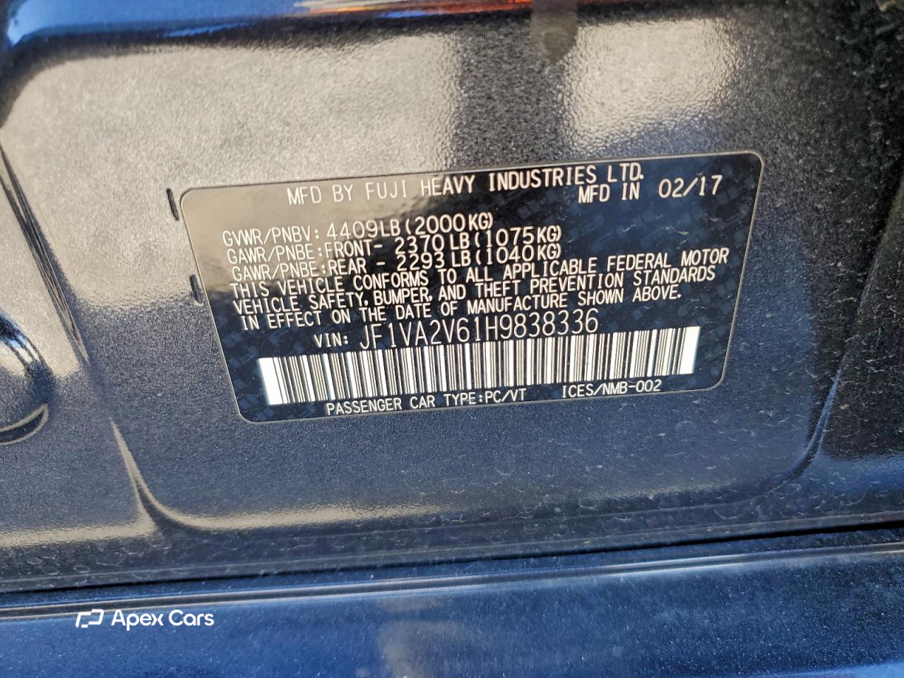 Subaru WRX 2017