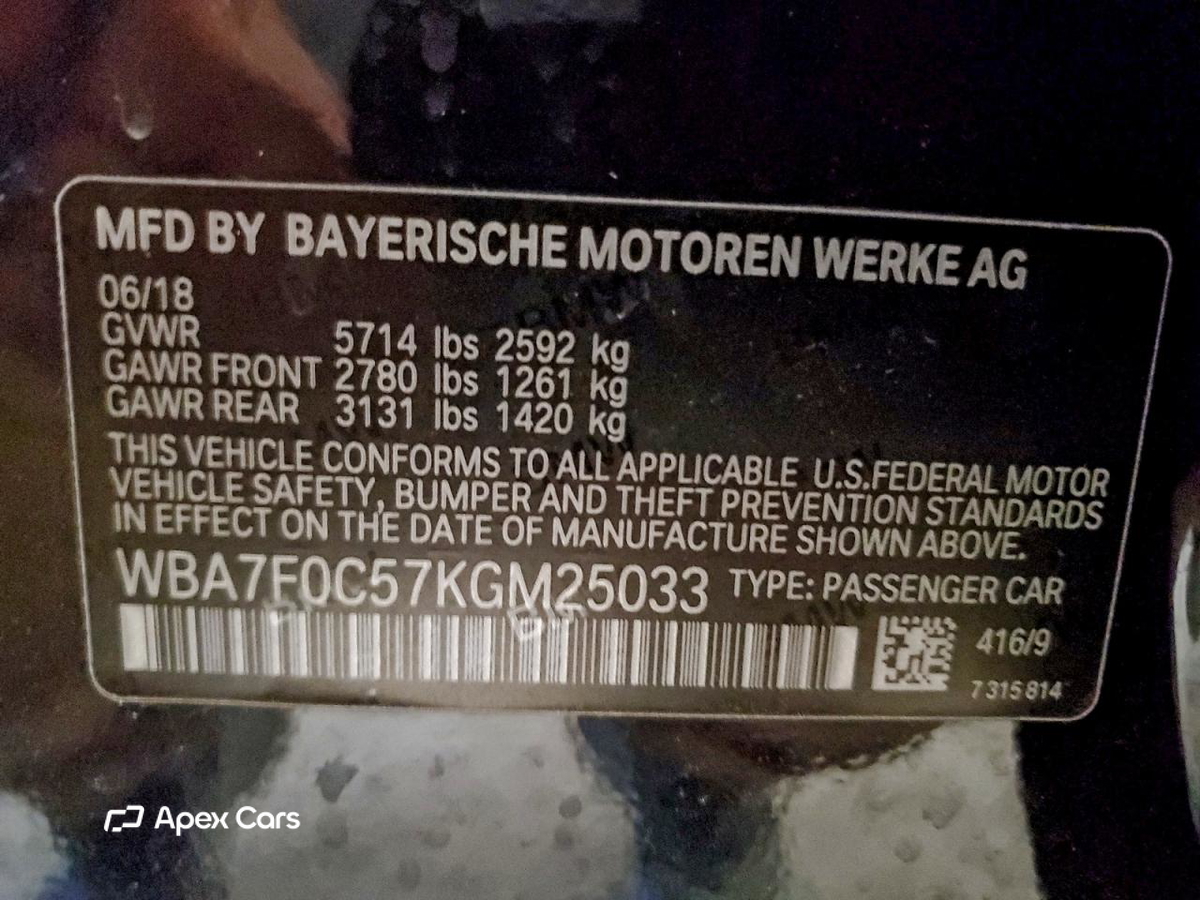 BMW Series 7 2019