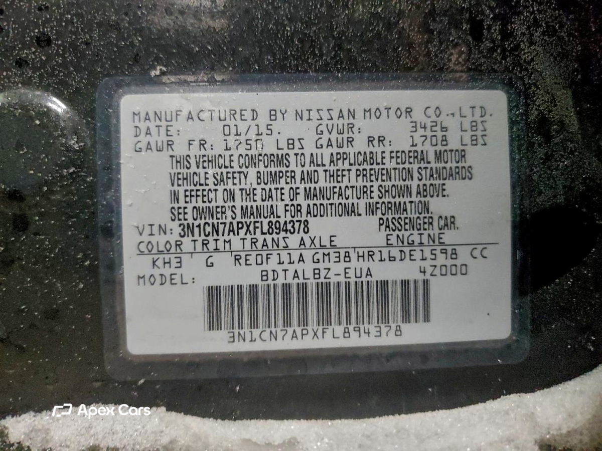 Nissan Versa 2015