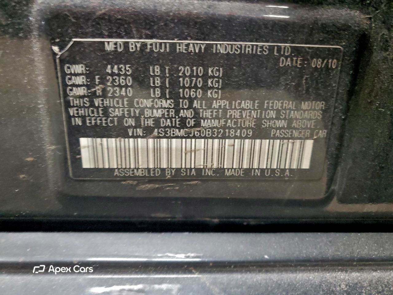 Subaru Legacy 2011