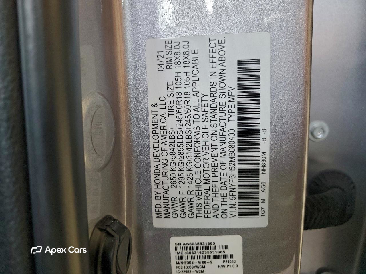 Honda Pilot 2021
