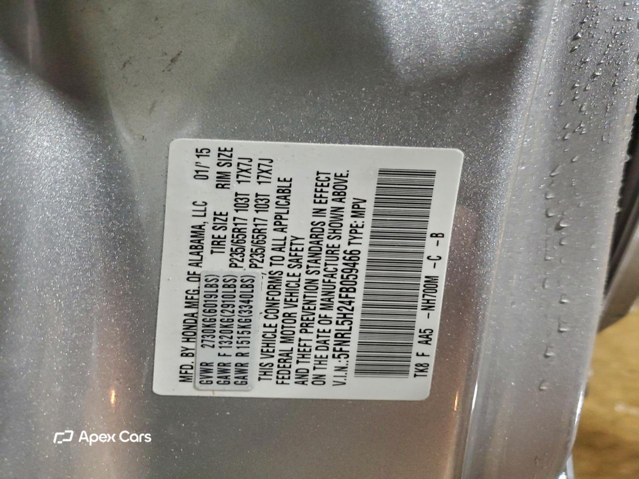 Honda Odyssey 2015