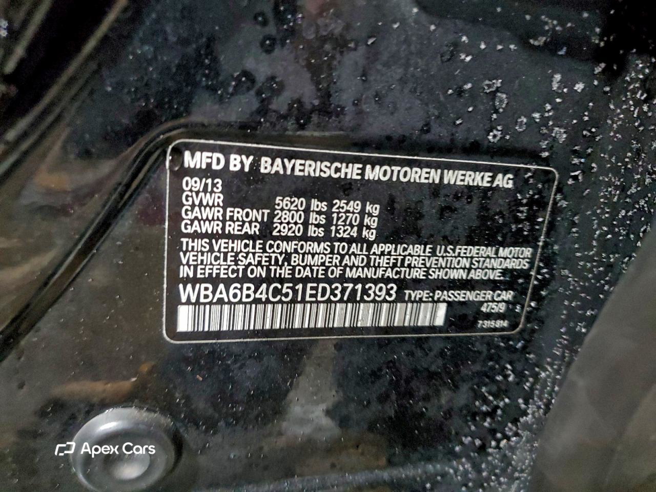 BMW Series 6 2014