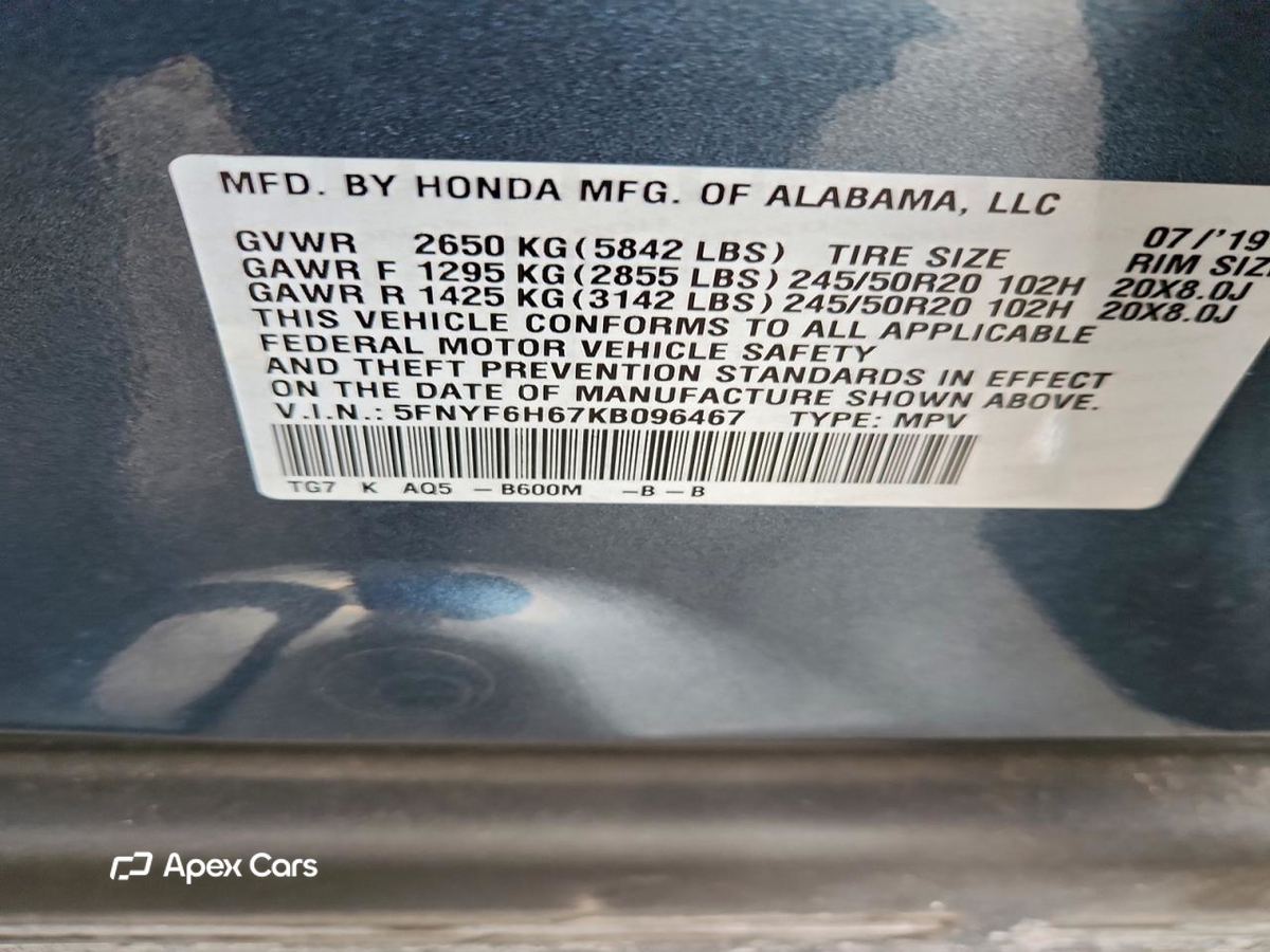 Honda Pilot 2019