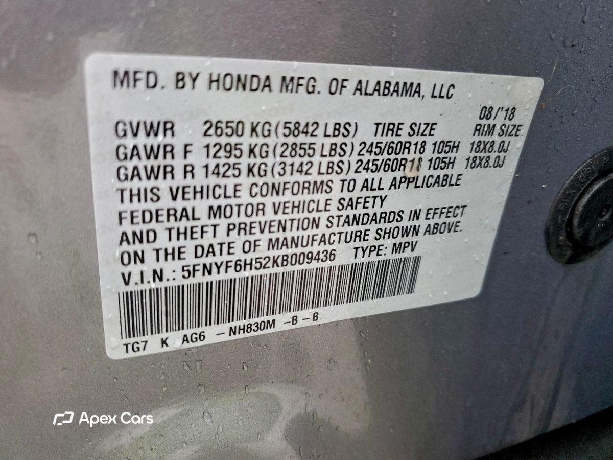Honda Pilot 2019