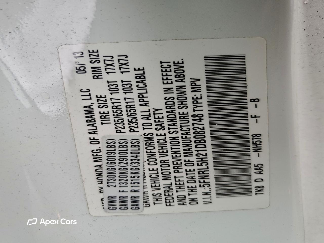 Honda Odyssey 2013