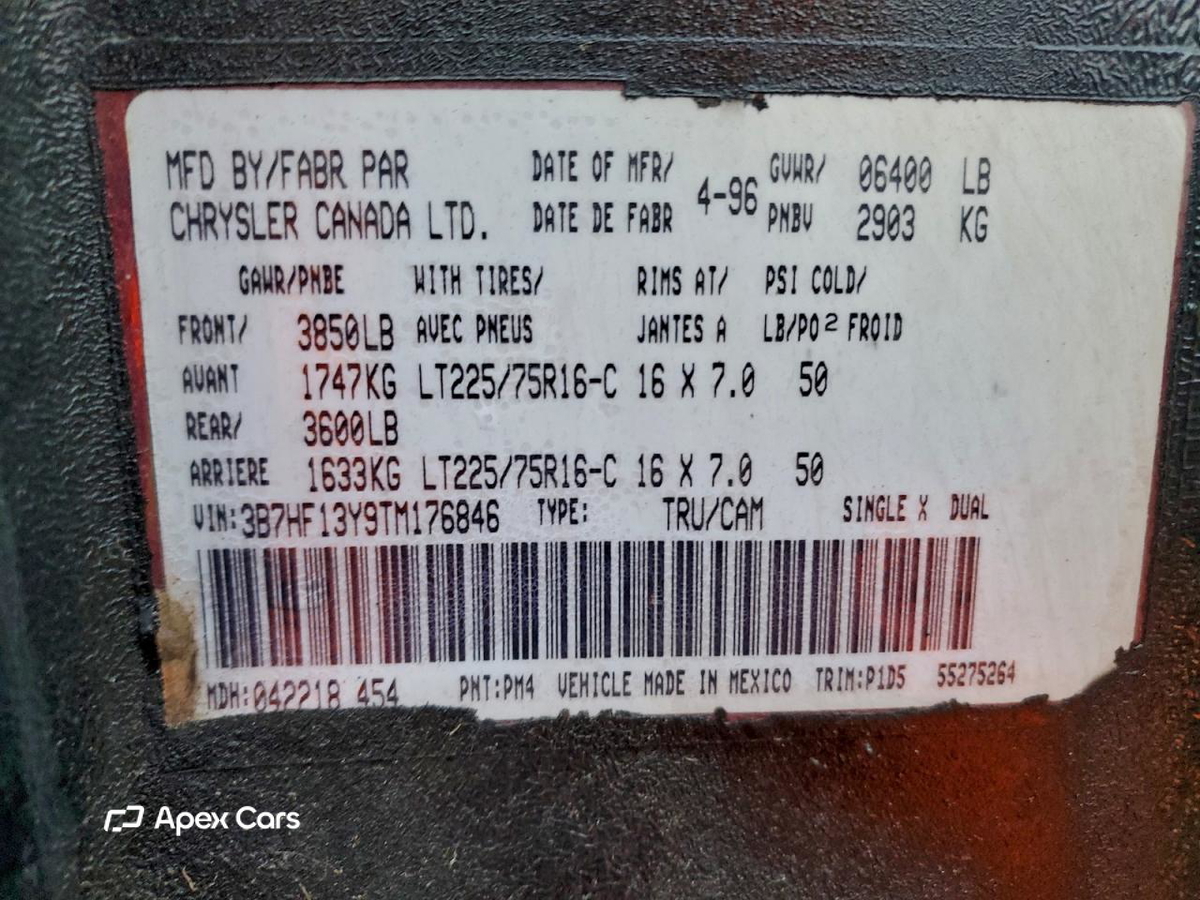 Dodge RAM 1996