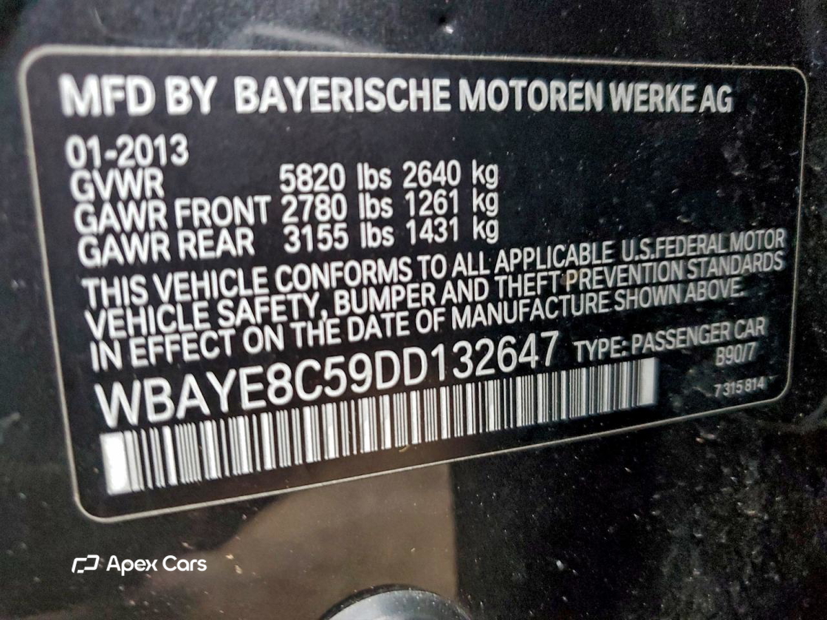 BMW Series 7 2013