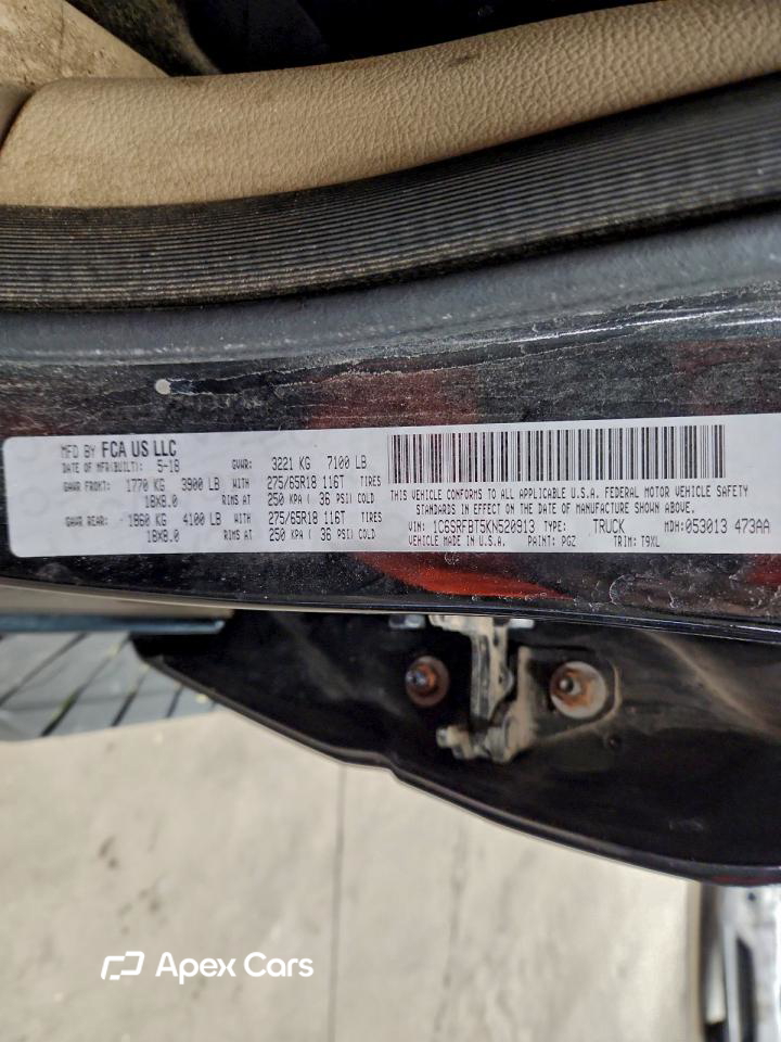RAM 1500 2019