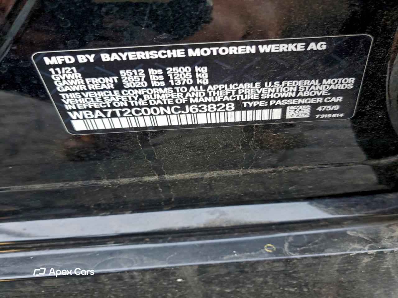 BMW Series 7 2022